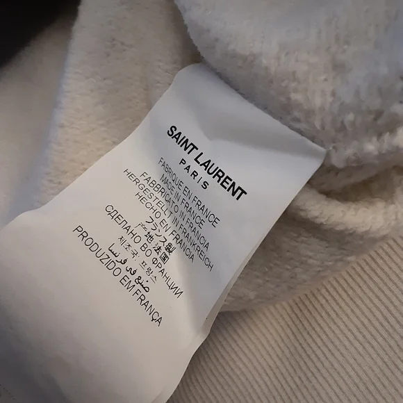 MEN'S SAINT LAURENT OPTICAL ILLUSION PRINT HOODIE - Picture 4 of 12